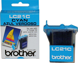 Brother LC-21C/LC-600C Mavi Orjinal Kartuş - Brother