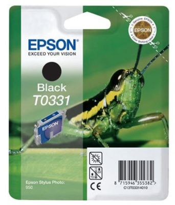 Epson T0331-C13T03314020 Siyah Orjinal Kartuş - 1