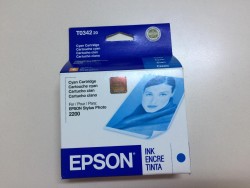 Epson T0342-C13T03424020 Mavi Orjinal Kartuş - 1