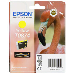 Epson T0874-C13T08744020 Sarı Orjinal Kartuş - 1