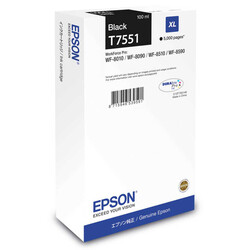 Epson T7551XL-C13T755140 Siyah Orjinal Kartuş Yüksek Kapasiteli - 1