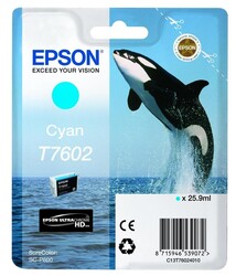 Epson T7602-C13T76024010 Mavi Orjinal Kartuş - Epson