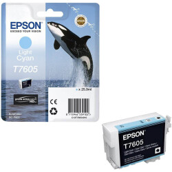 Epson T7605-C13T76054010 Açık Mavi Orjinal Kartuş - Epson