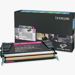 Lexmark C736-X746-C736H1MG Kırmızı Orjinal Toner Yüksek Kapasiteli - Lexmark