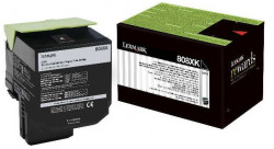 Lexmark CX510-80C8XK0 Siyah Orjinal Toner Ultra Yüksek Kapasiteli - Lexmark