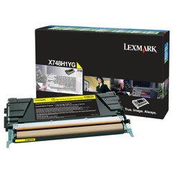 Lexmark X748-X748H1YG Sarı Orjinal Toner Yüksek Kapasiteli - Lexmark